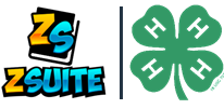 zsuite logo and green 4-H clover